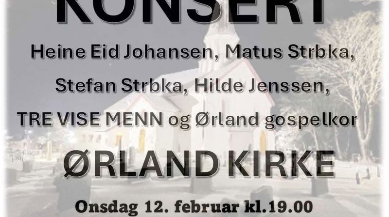 Konsert - vi samler inn penger til å oppgradere lydutstyret i kirka