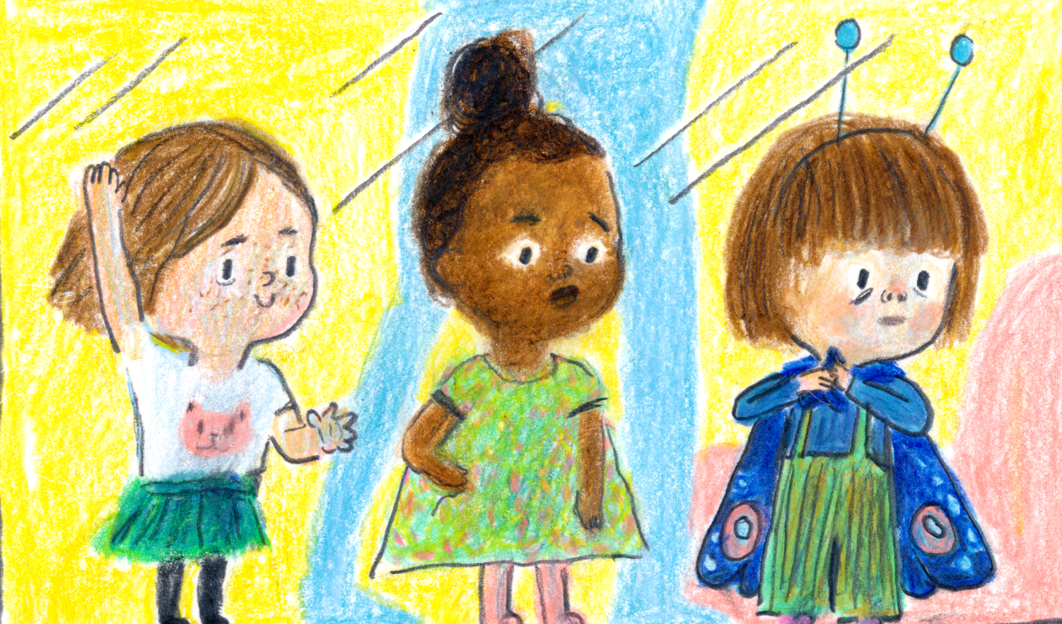 Illustrasjon frå "Kyrkjeboka mi"