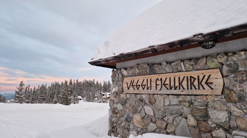 Åpen kirke på Vegglifjell i vinterferien