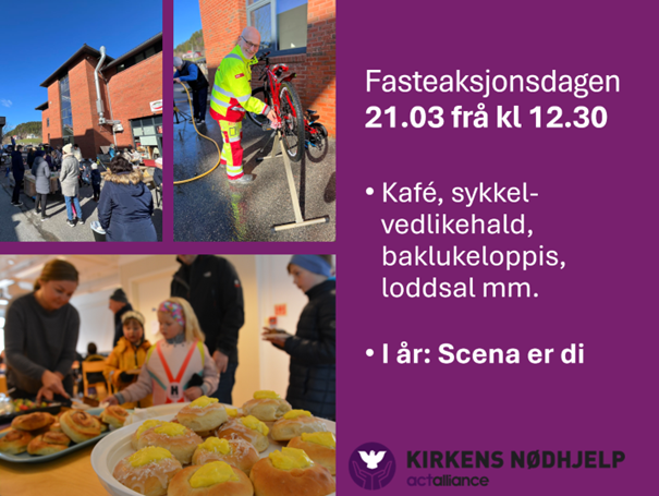 Fasteaksjonsdagen 21. mars frå 12.30