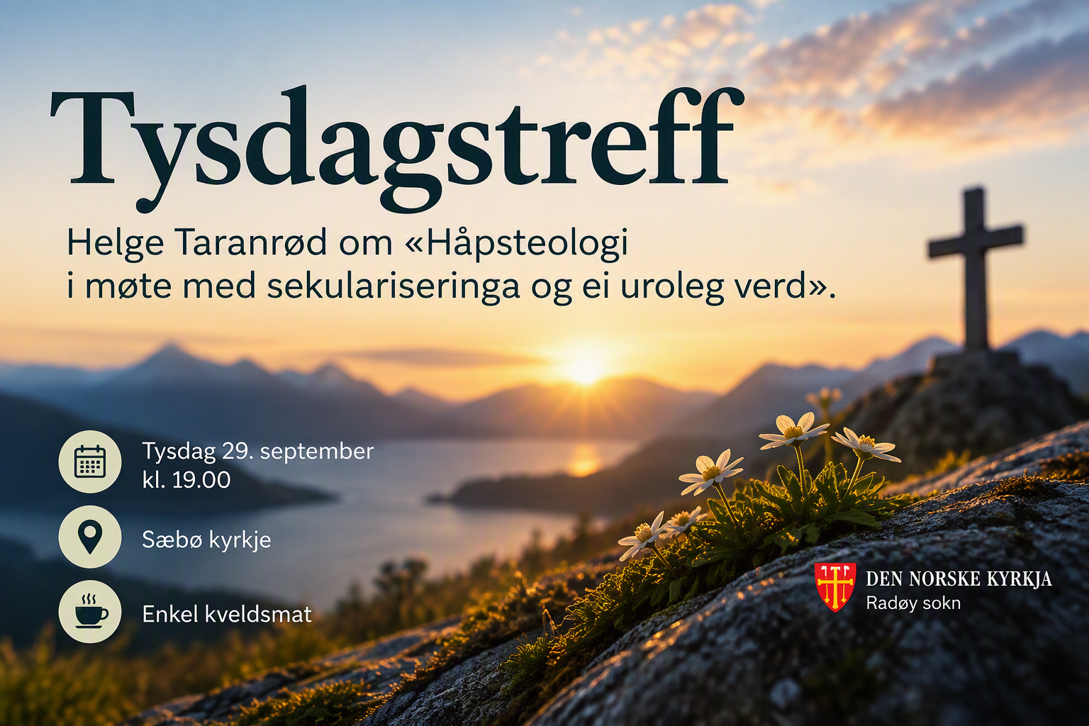 Ein kveld om håp, tru og framtid med Helge Taranrød