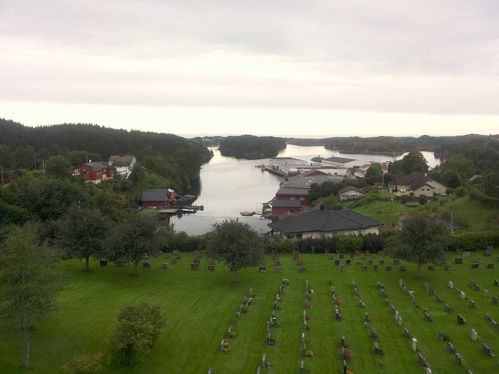 Utsikten frå kyrkjetårnet på Bø. Foto: Sølvi Helen Kvalheim Mjøs.