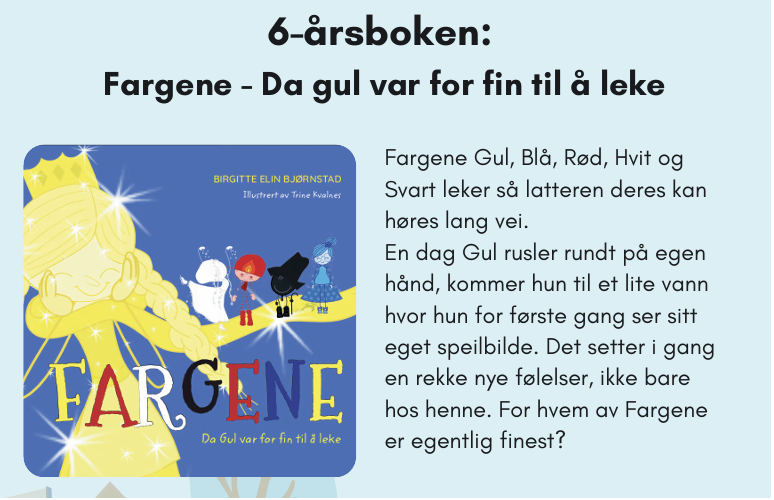 Velkommen til utdeling av 6-årsbok