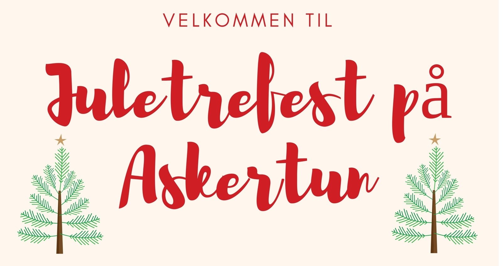 Asker menighets tradisjonelle juletrefest. Onsdag 8. januar kl. 16.30-18.30