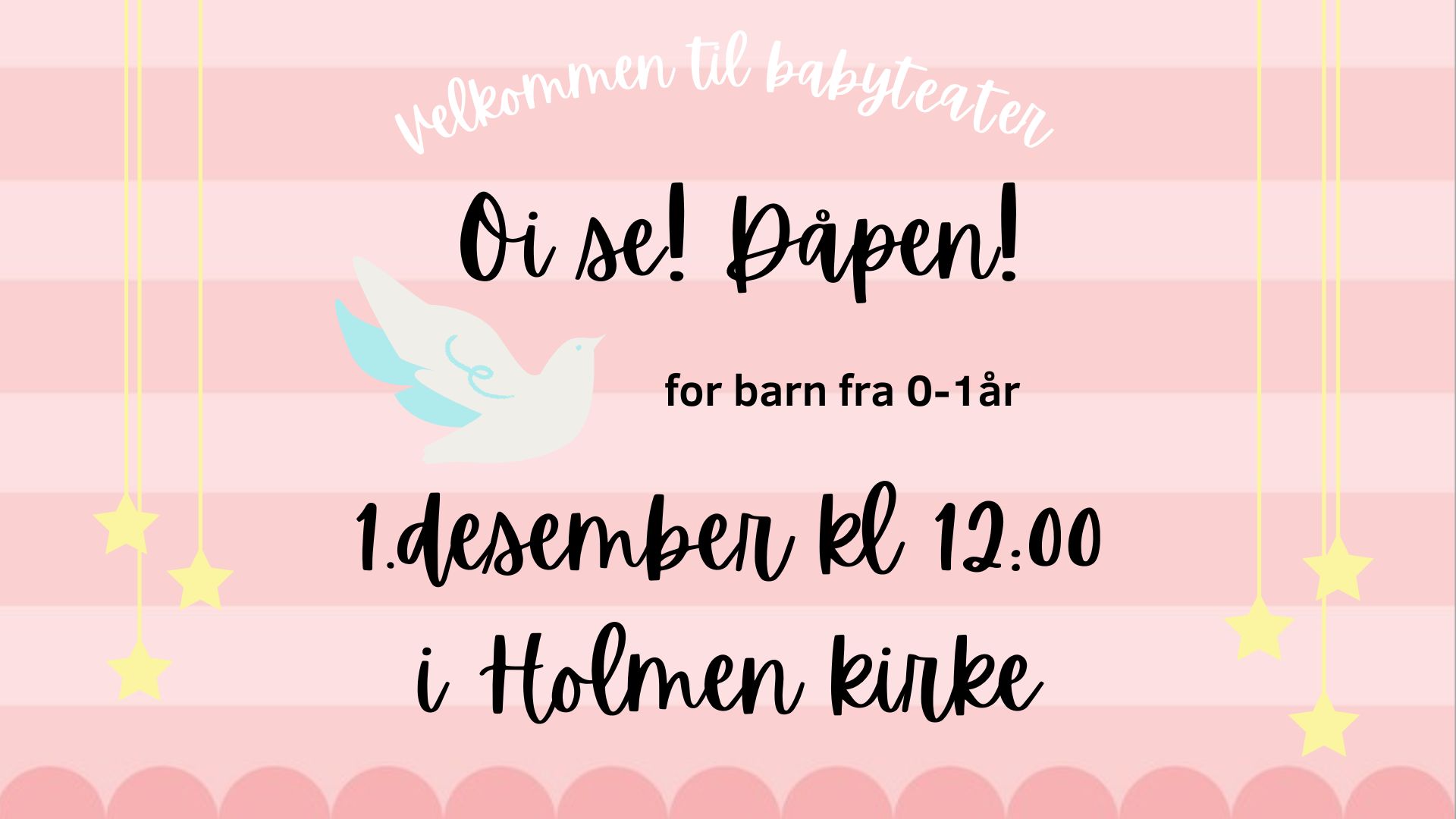 Babyteater i Holmen kirke 1. desember kl. 12.00