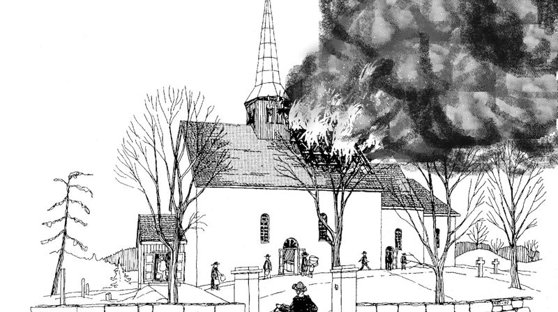 Da gamlekirken brant, ville folk raskt bygge opp igjen.