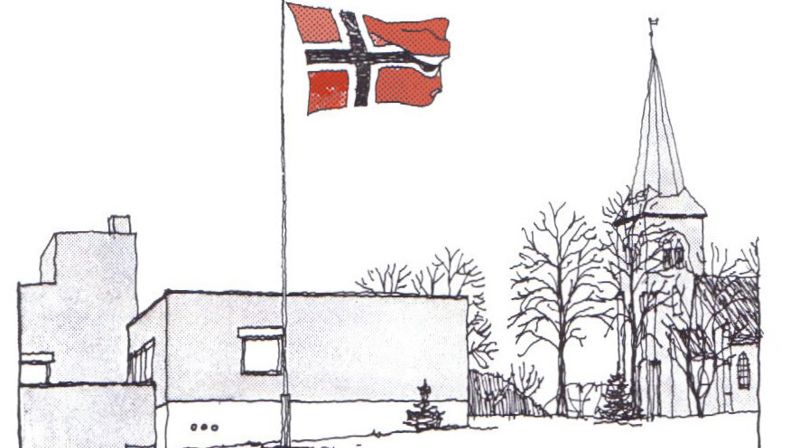 Kirken og Askertun er sentrale i Asker kirkested.