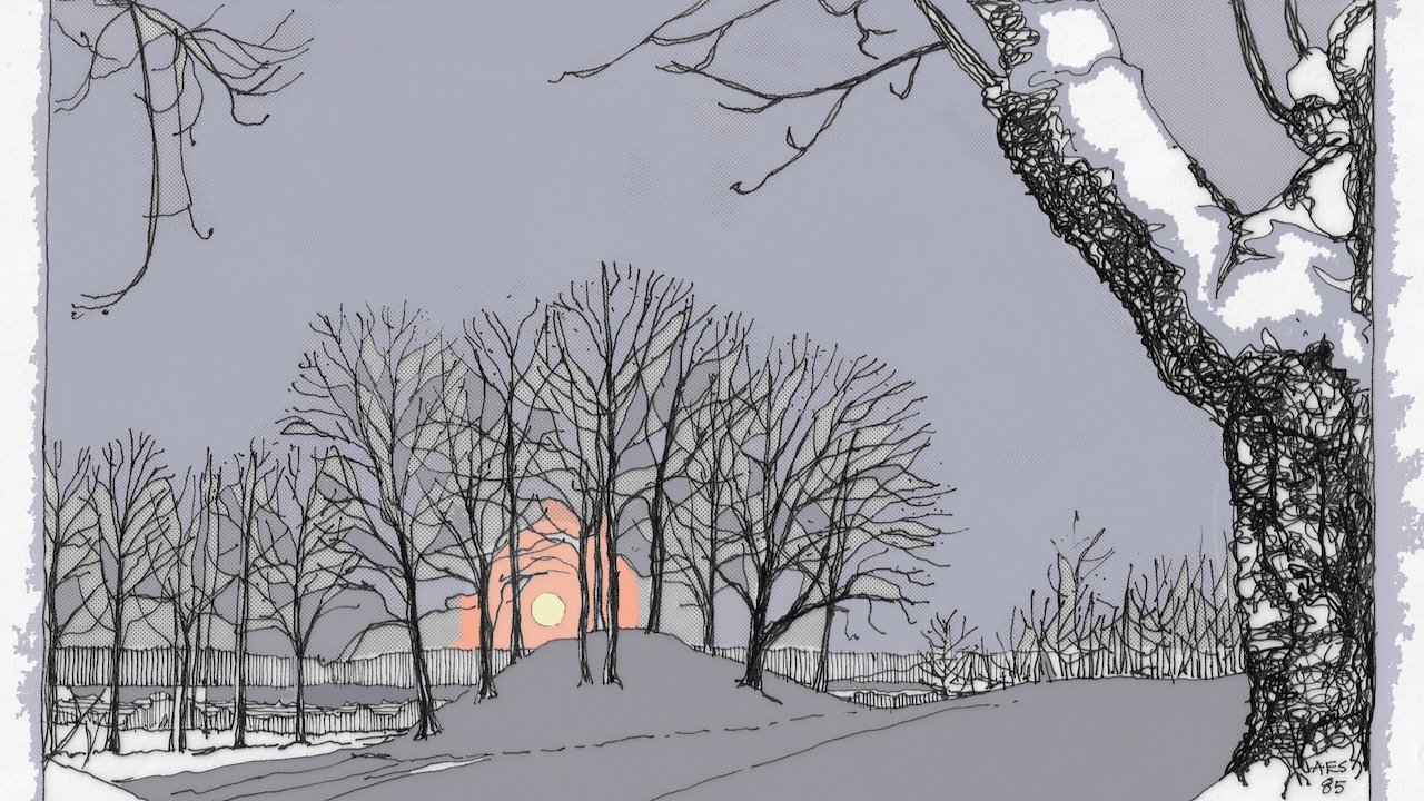 Det er flere gamle gravhauger rundt Asker kirke.