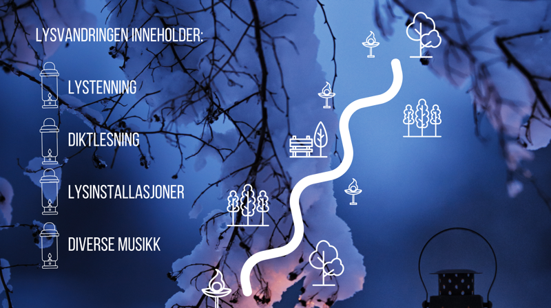 Lysvandring i mørketida 5. desember kl. 15-18