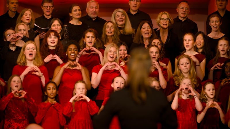 Forsidebilde fra Kirken i Asker 2025-2026 er tatt i Vardåsen kirke. Foto: Sven-Erling Brusletto