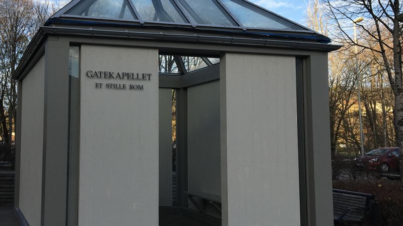 Gatekapellet på Bakerløkka, midt i hjertet av Asker. Foto: Kirkens Feltarbeid