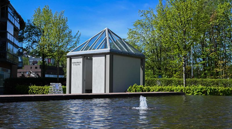 Gatekapellet ligger på Bakerløkka, midt i Asker sentrum. Foto: Jørgen Svartvasmo