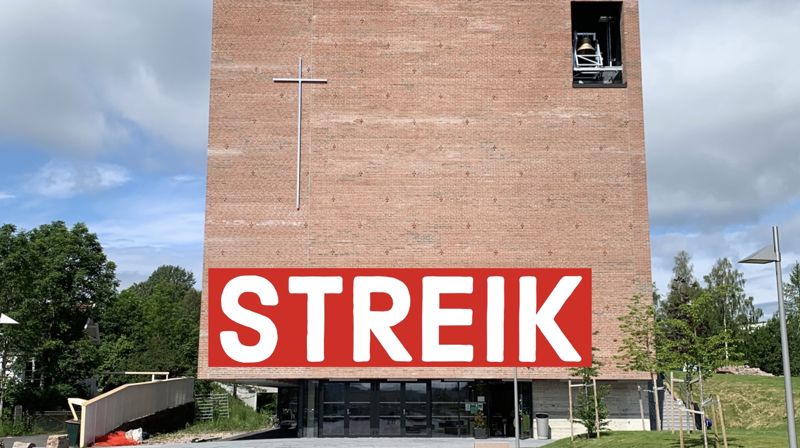Streik rammer Askerkirken