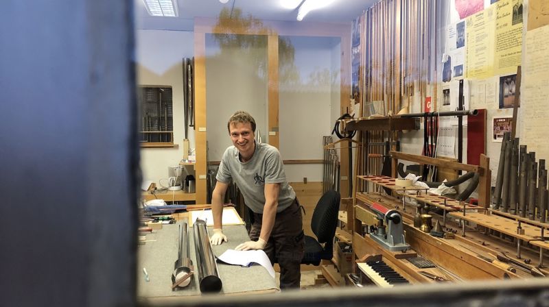 Bygging av nytt orgel til Heggedal kirke er i gang!