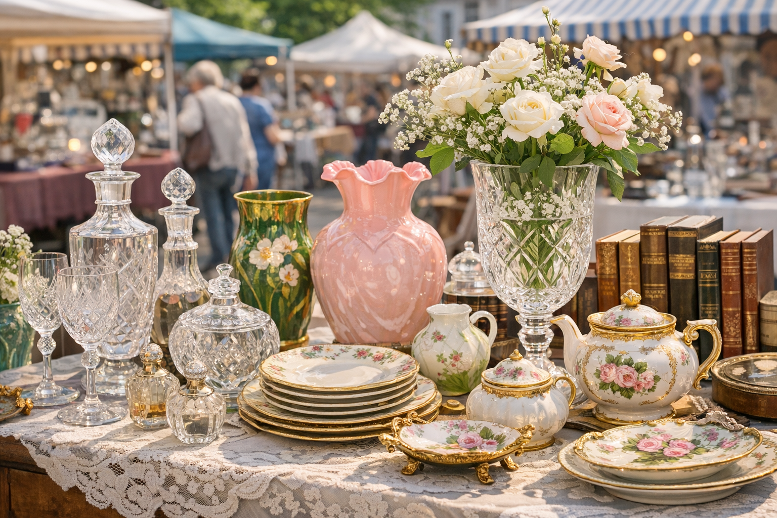 Loppemarked. Foto: KI-generert