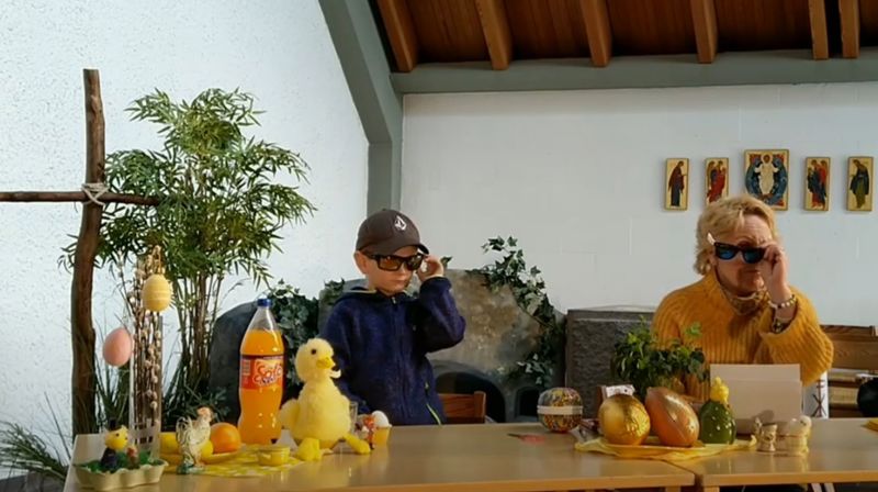 Påskehilsen til små og store fra Heidi og Ludvig