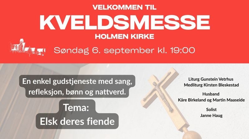 Kveldsmesse 6. september