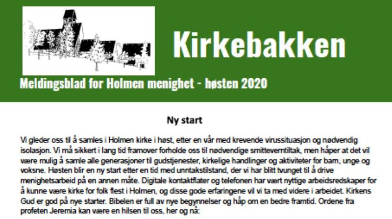 Kirkebakken er delt ut de aller fleste steder!