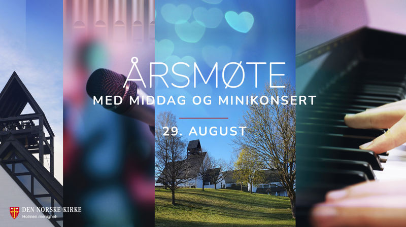 Velkommen til årsmøtet 2021 inkl middag og minikonsert
