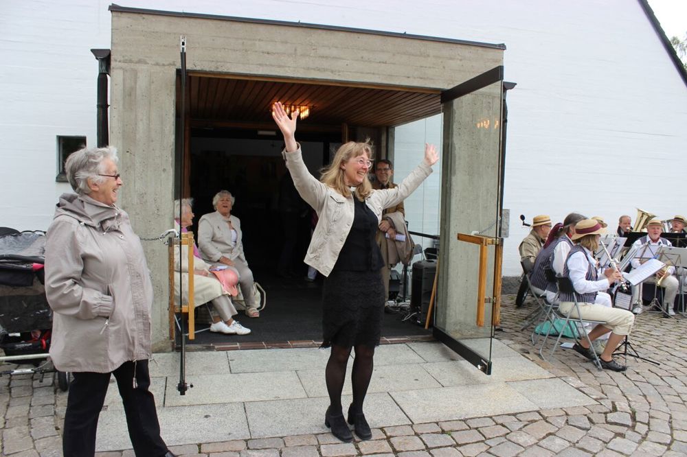 Soknepret Anne-Beate på 50 års jubileumet.
