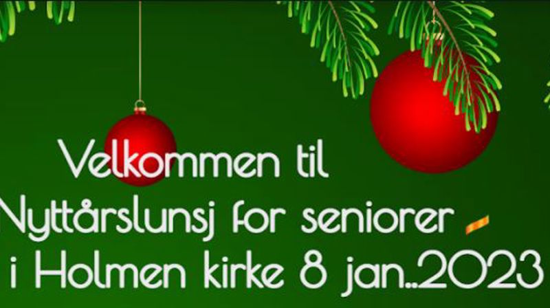 Nyttårslunsjen 8. januar - DESSVERRE AVLYST