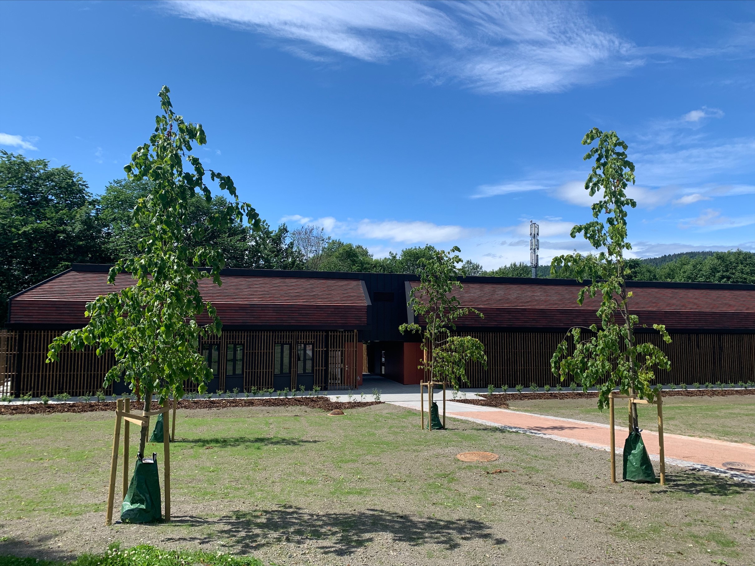 Ny driftstasjon på Asker kirkegård. Foto: Merete Fossli