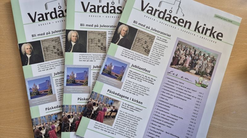 Det er vår og det betyr tid for nytt menighetsblad