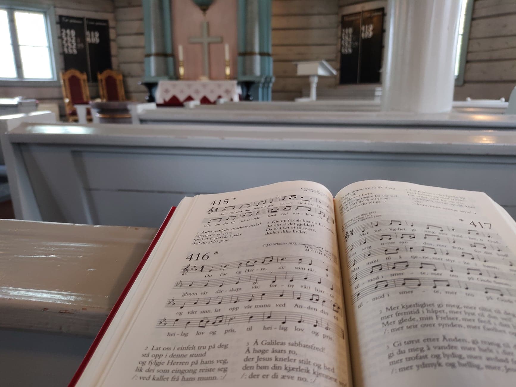 Salmekveld på menighetshuset