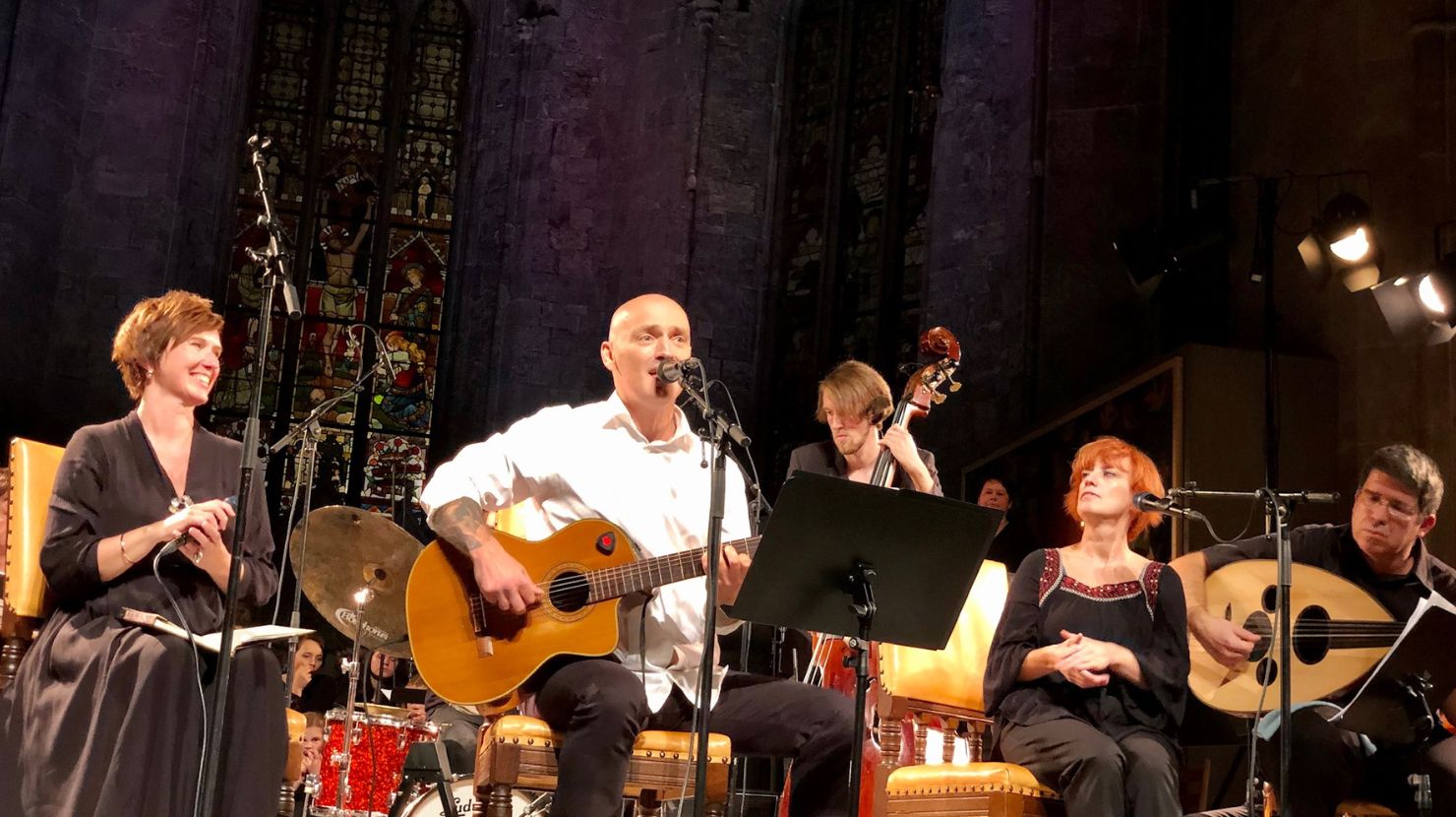 Folkemusikere i Domkirken. Foto.