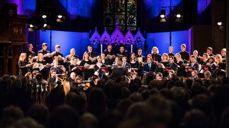 Bergen domkor åpner Kirkeautunnalen med sin jubileumskonsert. Foto: Magnus Skrede