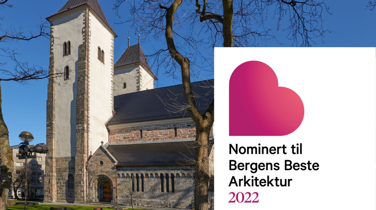 Mariakirken nominert som Bergens Beste arkitektur. Foto: Morten Heiselberg
