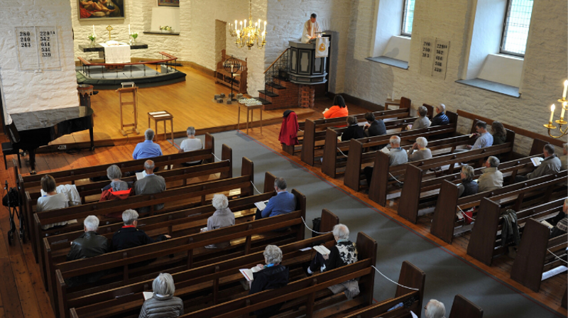Deltakelse i kirken i sommer