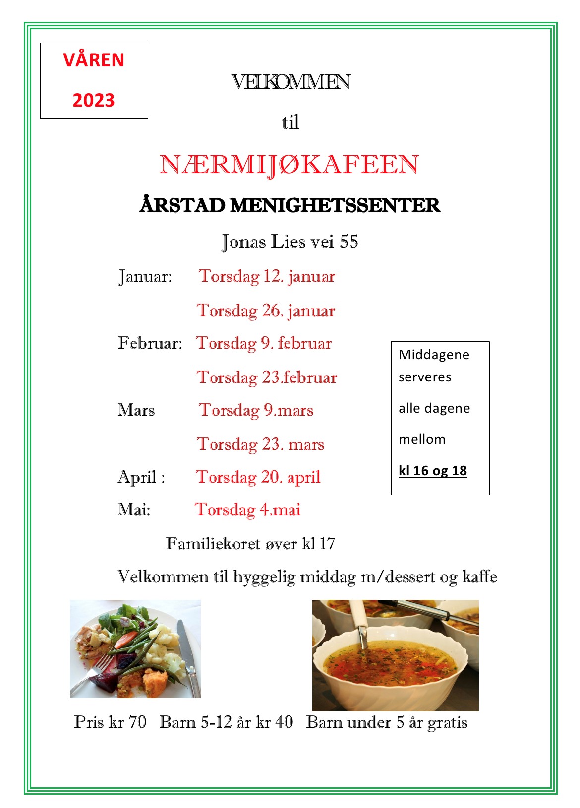 Nærmiljøkafe og familiekor