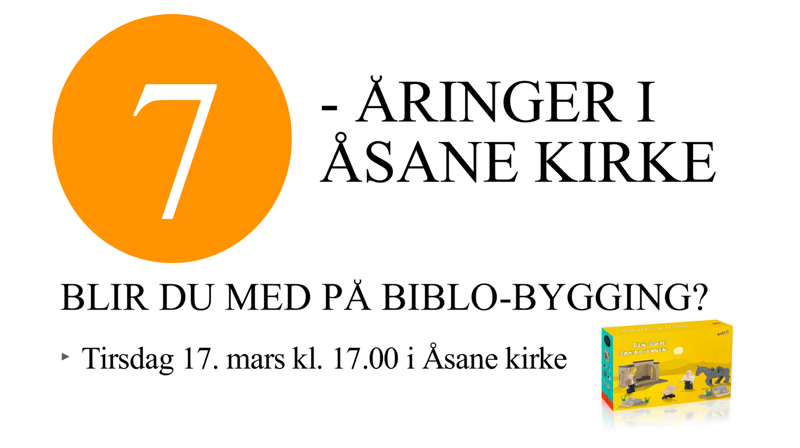 BIBLO-bygging 17 mars (avlyst)