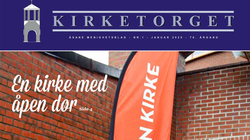 Årets første utgave av menighetsbladet Kirketorget