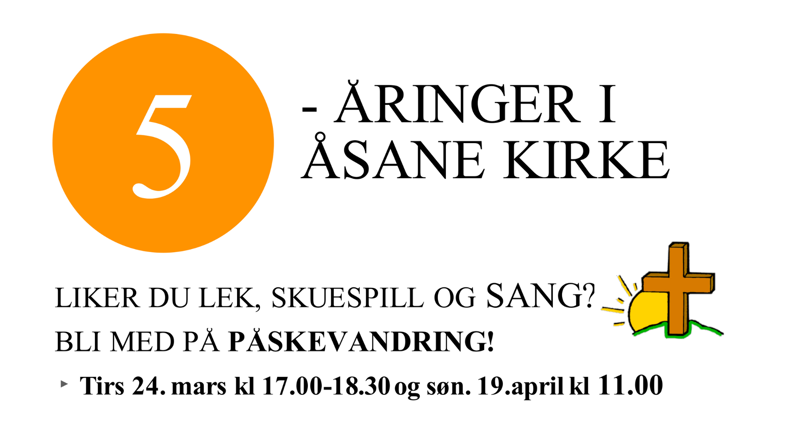Påskevandring for 5 åringer (avlyst)