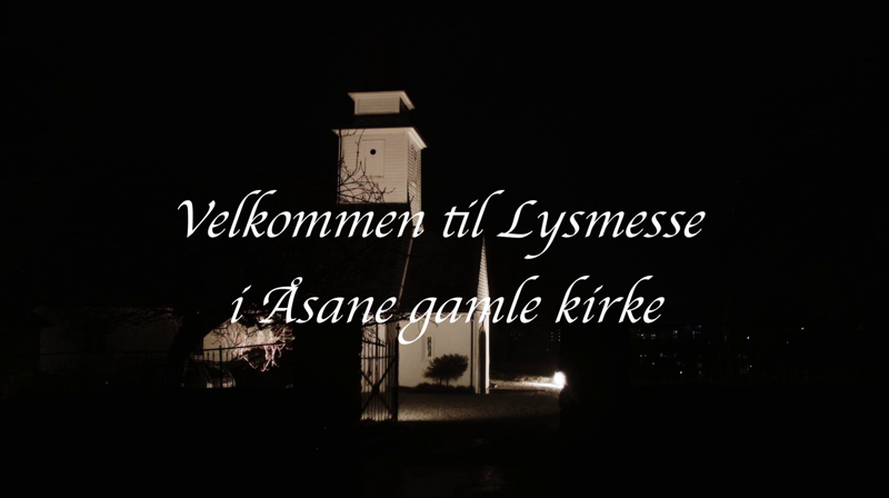Lysmesse i Åsane gamle kirke (video)