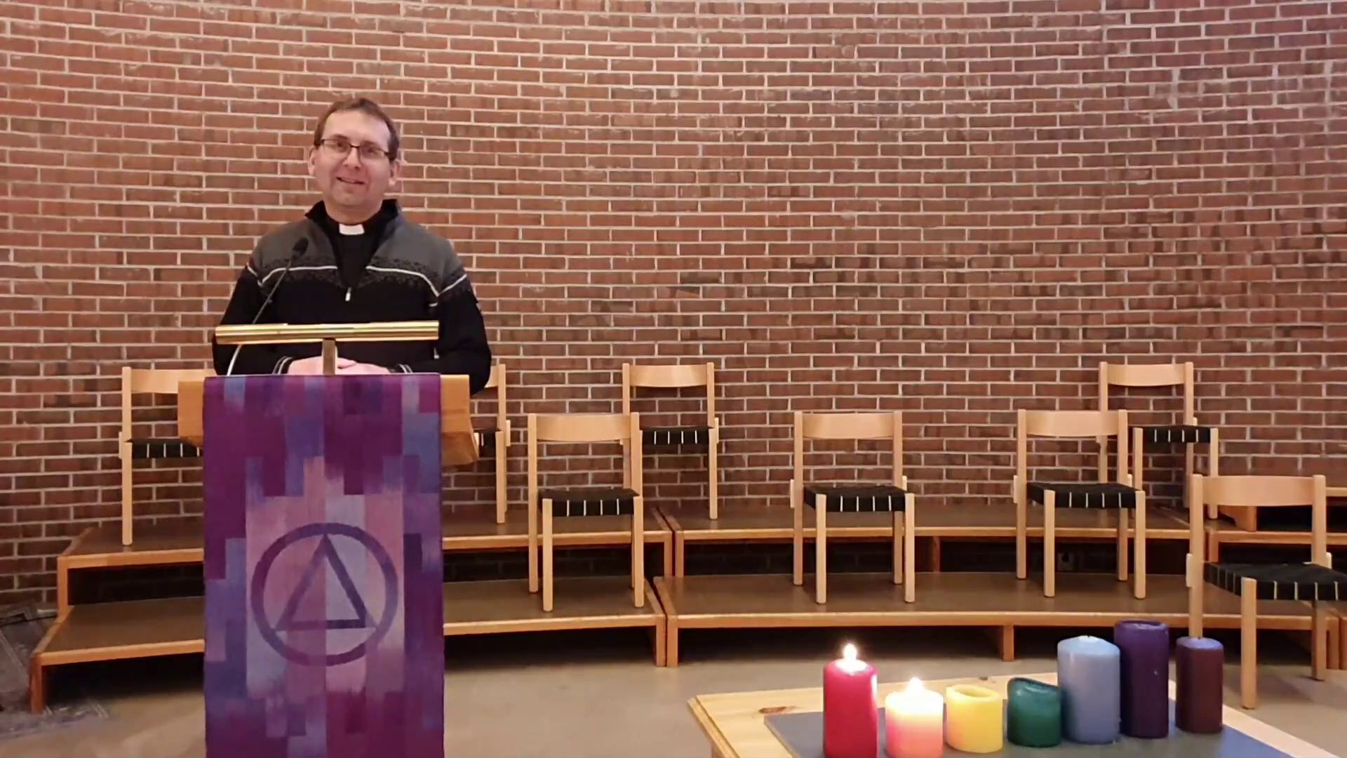 Søndagsandakt fra Åsane kirke - 1. søndag i fastetiden 21 feb. (video/podcast)