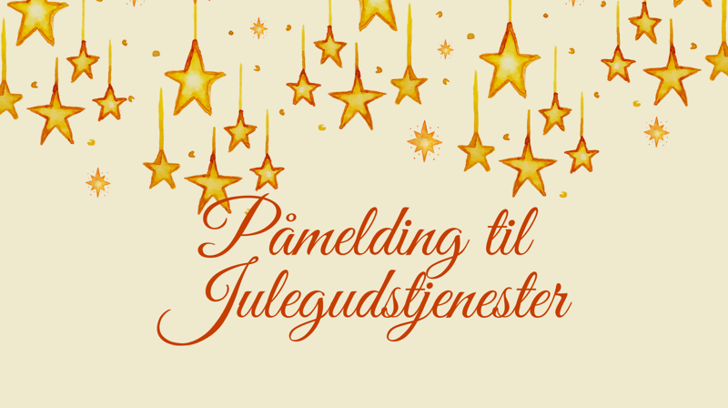 Påmelding til julegudstjenester