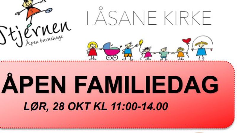 Velkommen til åpen familiedag