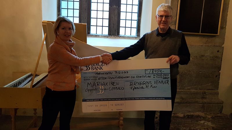 Gave til opprusting av cembalo