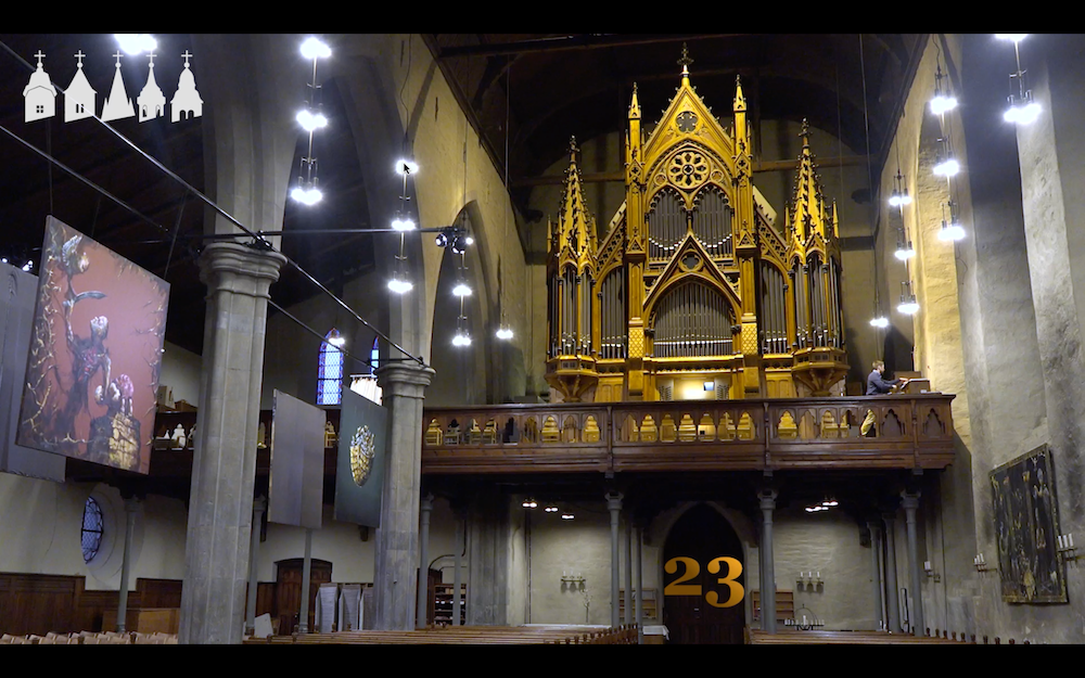 Luke 23 - På innsiden av orgelet i domkirken