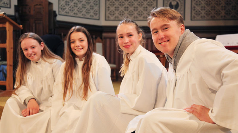 Illustrasjonsfoto: konfirmanter i Johanneskirken 2018.