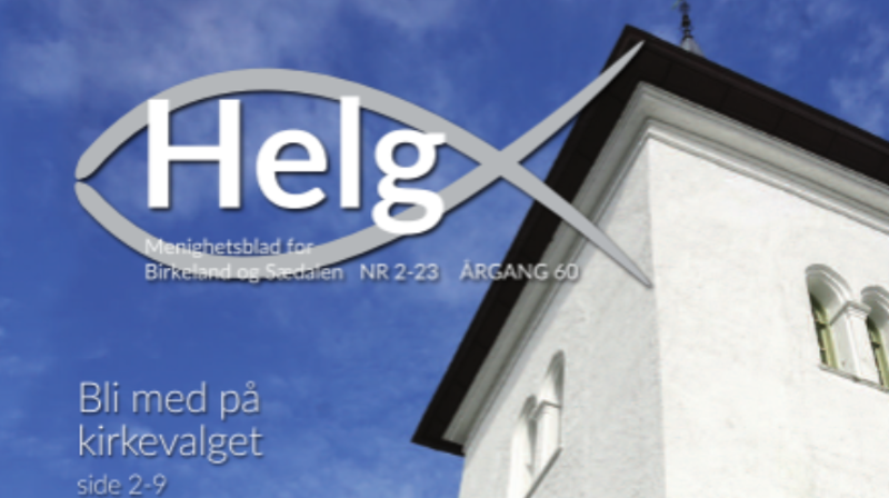 Menighetsbladet Helg i Birkeland og Sædalen