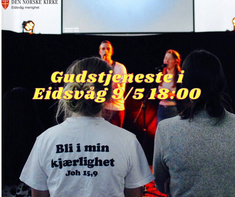 Ungdomsgudstjeneste 09.05.21 kl 18.00