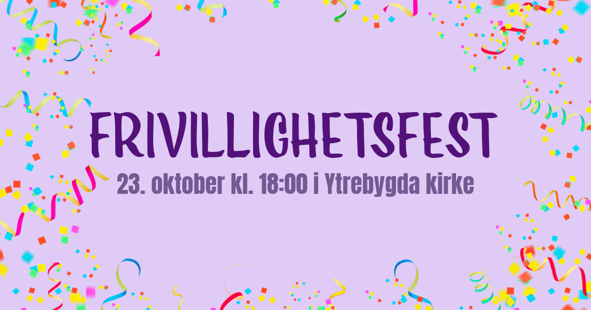 Frivillighetsfestplakat, 23.10.24