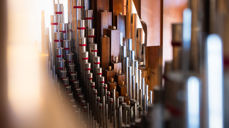 Orgelpipene i Fana kirke. Foto: Lars Kristian Steen