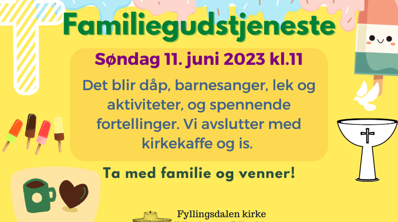 Familiegudstjeneste på søndag