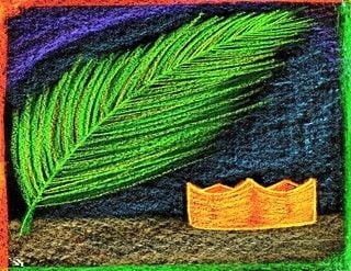 Palmesøndag: Palme og krone