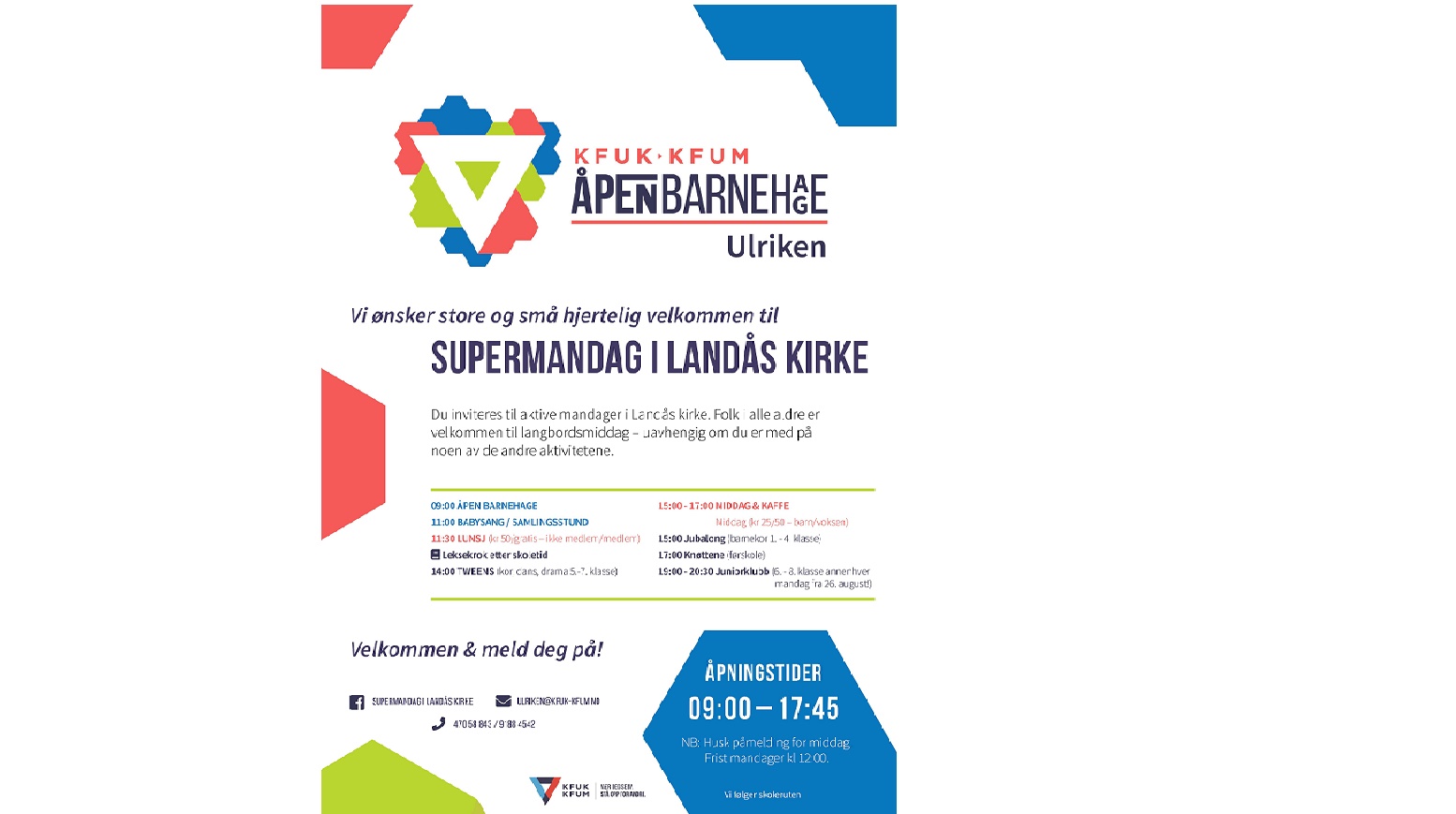 Supermandag i Land&#229;s kirke